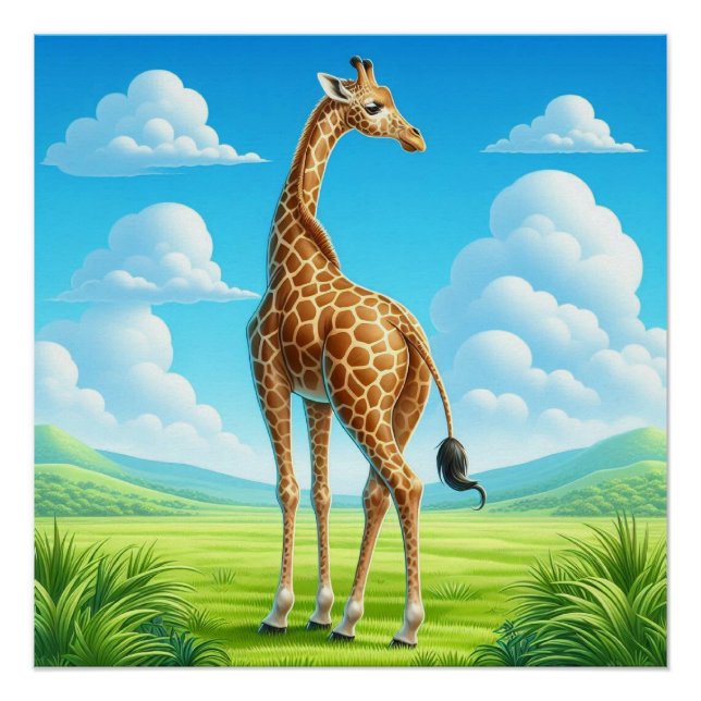 Poster Giraffe (Devant)