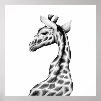 Poster Giraffe Art Imprimer Moderne