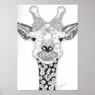 Poster Giraffe pleine taille