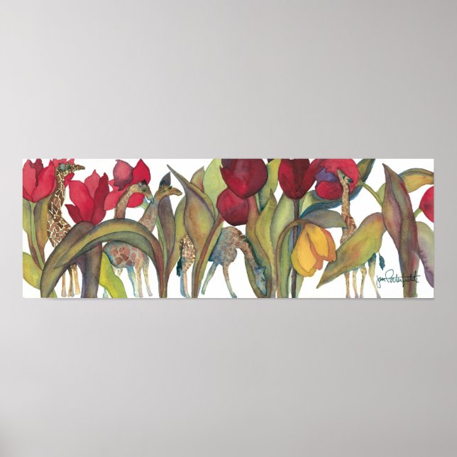 Poster Giraffes (Devant)