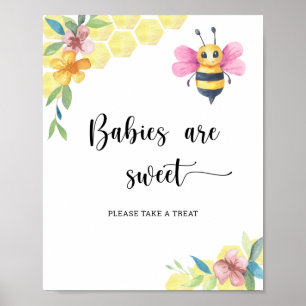 Poster Girl Bee - les bébés sont mignons
