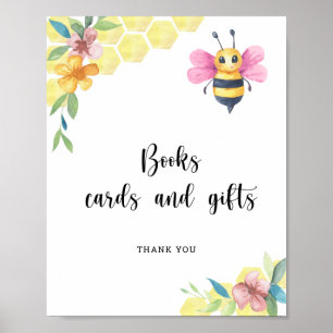 Poster Girl Bee - livres cartes et cadeaux
