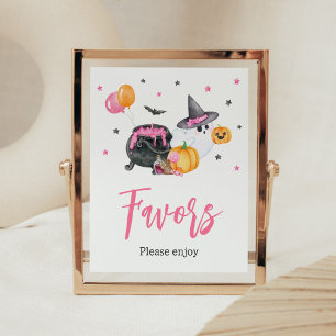 Poster Girl Little Boo Ghost Baby shower Faveurs