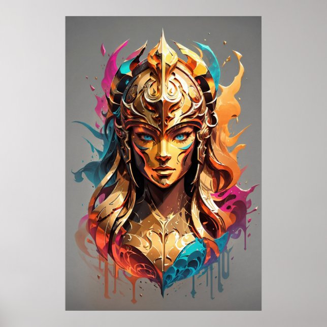 Poster Girl Power : Female Warrior v01 (Devant)