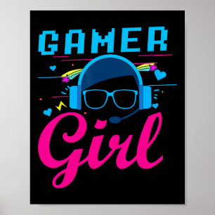 Poster Girl Shirt Vidéo Cadeaux De Jeux Pour Femmes Jeu G