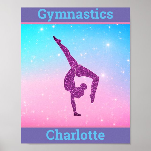 Poster Girls Gymnastique Pastel (Devant)