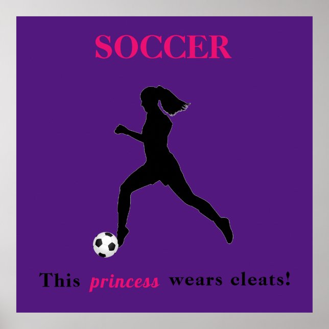 Poster Girls Soccer - Cette princesse porte des fissures  (Devant)