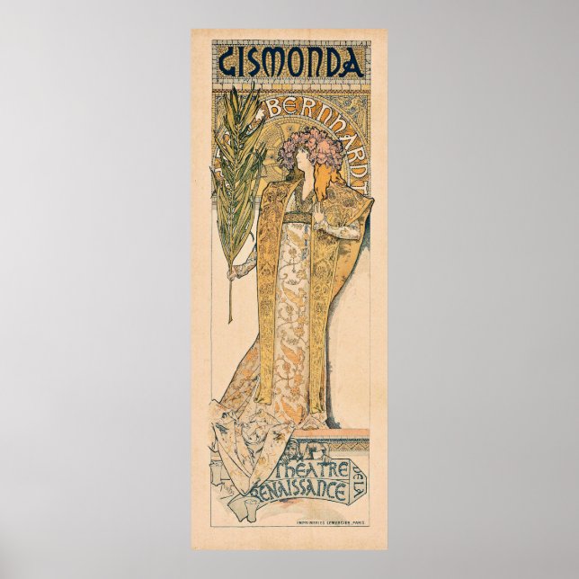 Poster Gismonda par Alphonse Mucha (Devant)