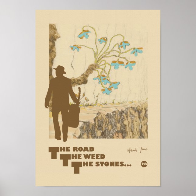 Poster-Gitarrist (Design Nr. 28) Poster (Vorne)
