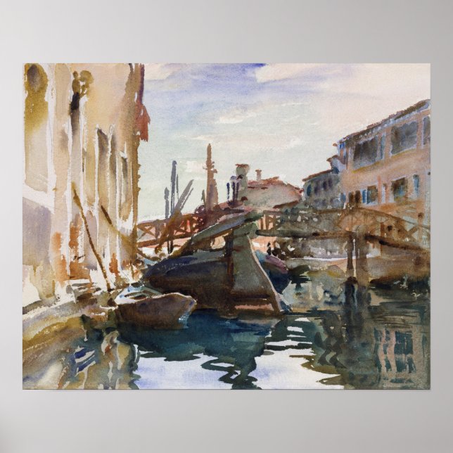 Poster Giudecca (1913) de John Singer Sargent (Devant)