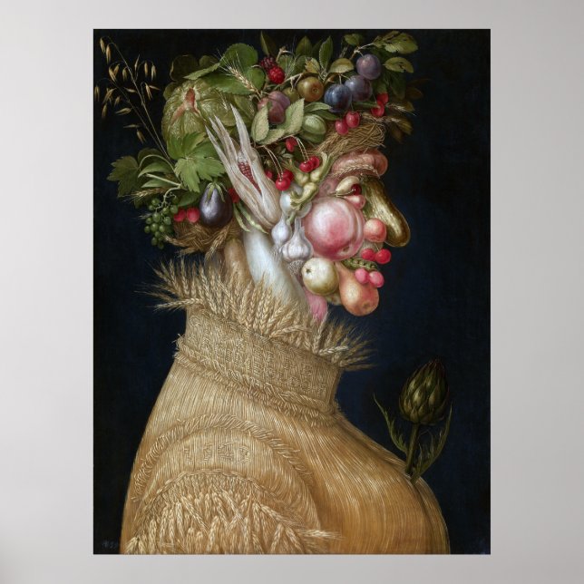 Poster Giuseppe Arcimboldo Été (Devant)