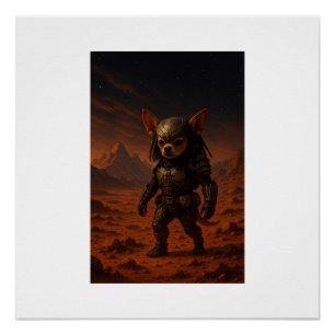 Poster Gizmo the Predator on Mars