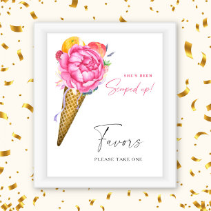 Poster Glace - cadeaux de mariage, veuillez prendre un