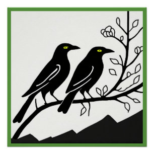 Poster glacé Crows