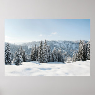 Poster Glace et neige   Allgäu Bavaria Allemagne
