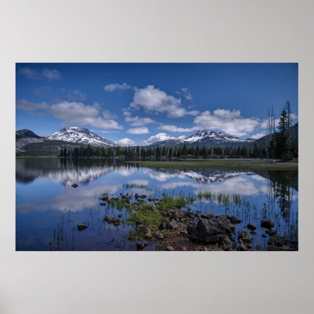 Poster Glace et neige | Lac Sparks, Oregon (Devant)