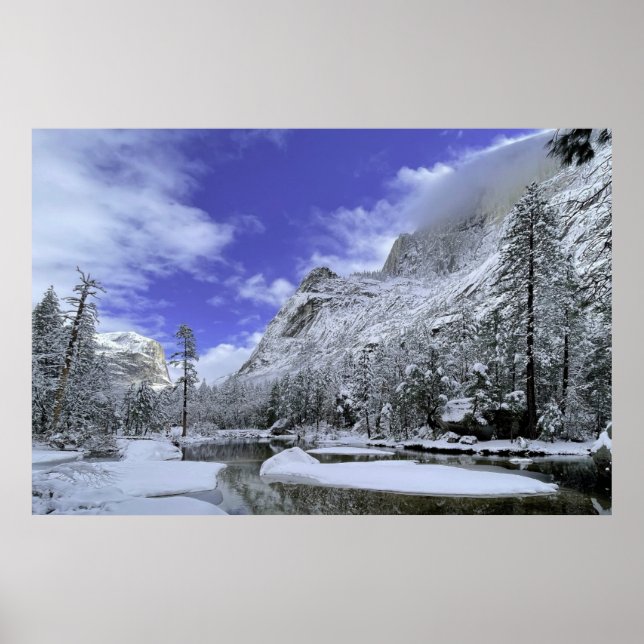 Poster Glace et neige | Parc national de Yosemite (Devant)