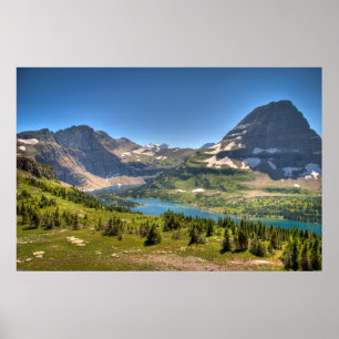 Poster Glace et neige Parc national des Glaciers, Monta