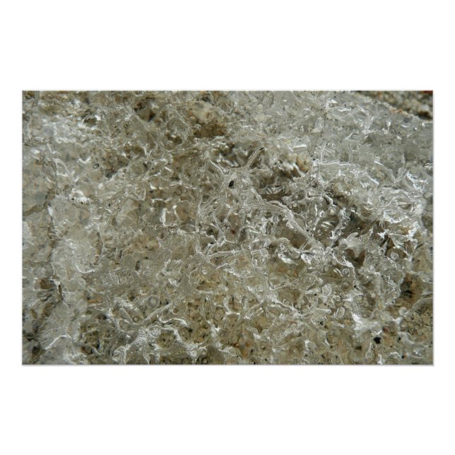 Poster Glace glaciaire Texture nature Abstraite (Devant)