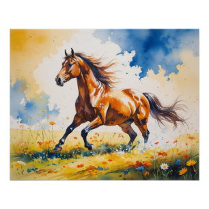 Poster glacé Horse Meadow   Art mur