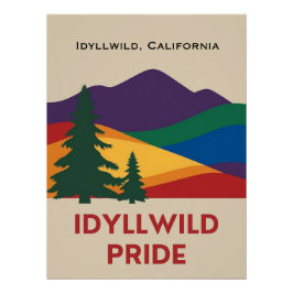 Poster glacé Idyllwild Pride