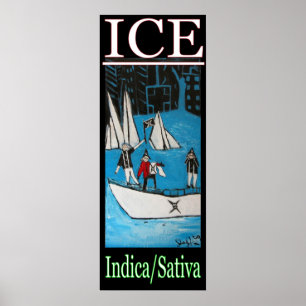 POSTER GLACE INDICA SATIVA