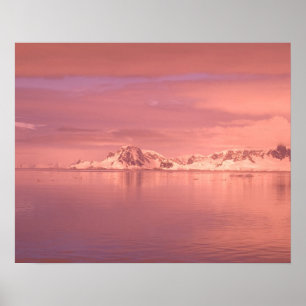 Poster Glace, Neige, Icebergs dans les canaux le long de