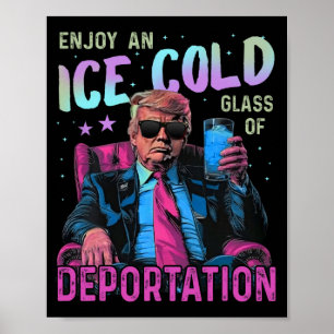 Poster Glace Profitez D'Une Glace Froid Gl De Déportation
