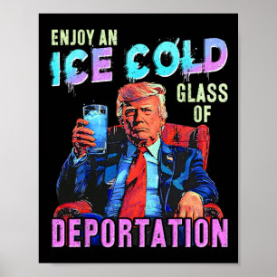 Poster Glace Profitez D'Une Glace Froid Gl De Déportation