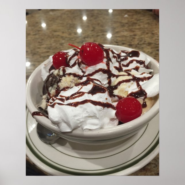 Poster Glace Sundae (Devant)