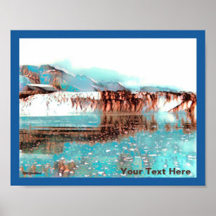 Poster Glacier de la mer