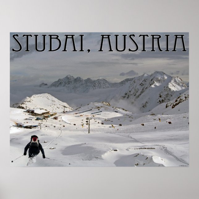 Poster Glacier de Stubai (Devant)