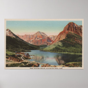 Poster Glacier, la TA - vue des nombreux région de