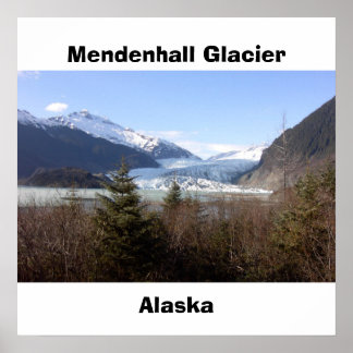 Poster Glacier Mendenhall, Alaska