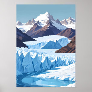 Poster Glacier Perito Moreno