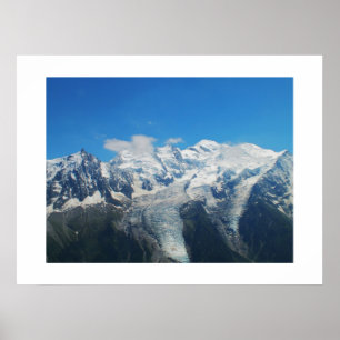 Poster Glaciers sur le Mont Blanc