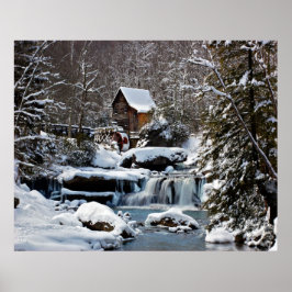 Poster Glade Creek Gristmill hiver 2010