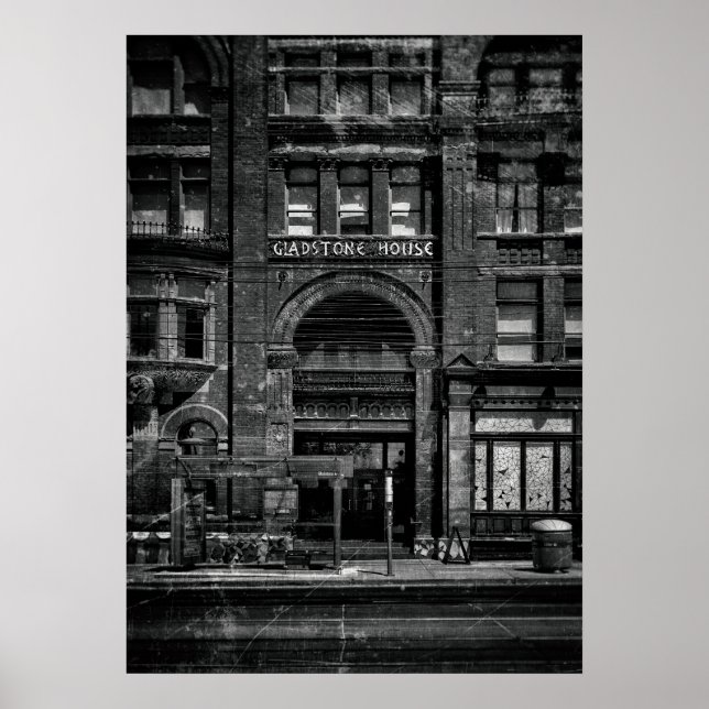 Poster Gladstone Hotel No 1 Old Film Version (Devant)