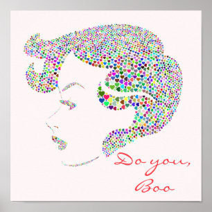 Poster Glam Girl self girl citation puissance