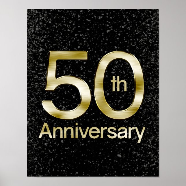 Poster Glam Gold 50th Anniversary (Devant)