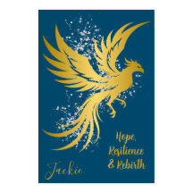 Glam Gold Phoenix Silver Parties scintillant Monog