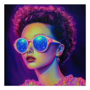 Poster Glamour Neon Galaxy