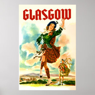 Poster Glasgow Écosse