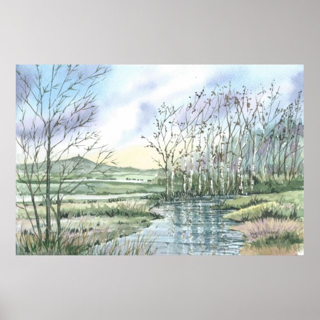 Poster Glastonbury Tor (Devant)