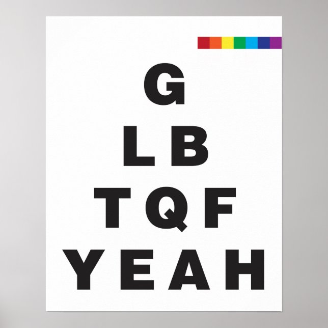 Poster GLBTQF Oui ! (Devant)