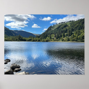 Poster Glendalaugh Lakes Comté Wicklow Irlande Europe