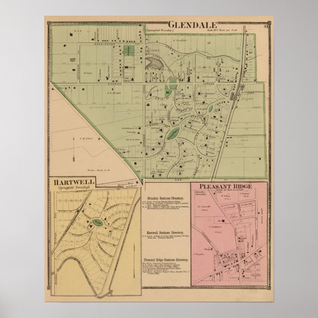 Poster Glendale, Ohio (Devant)