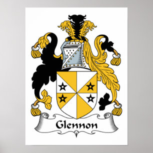 Poster Glennon Family Crest