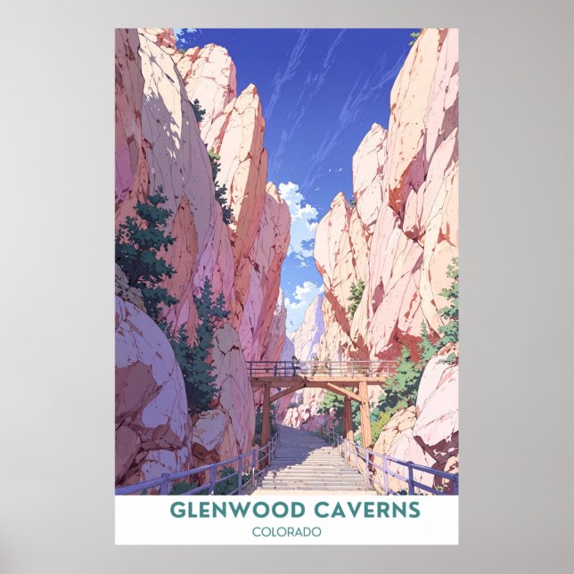 Poster Glenwood Caverns Adventure Park - Colorado (Devant)