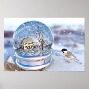 Poster Globe de neige
